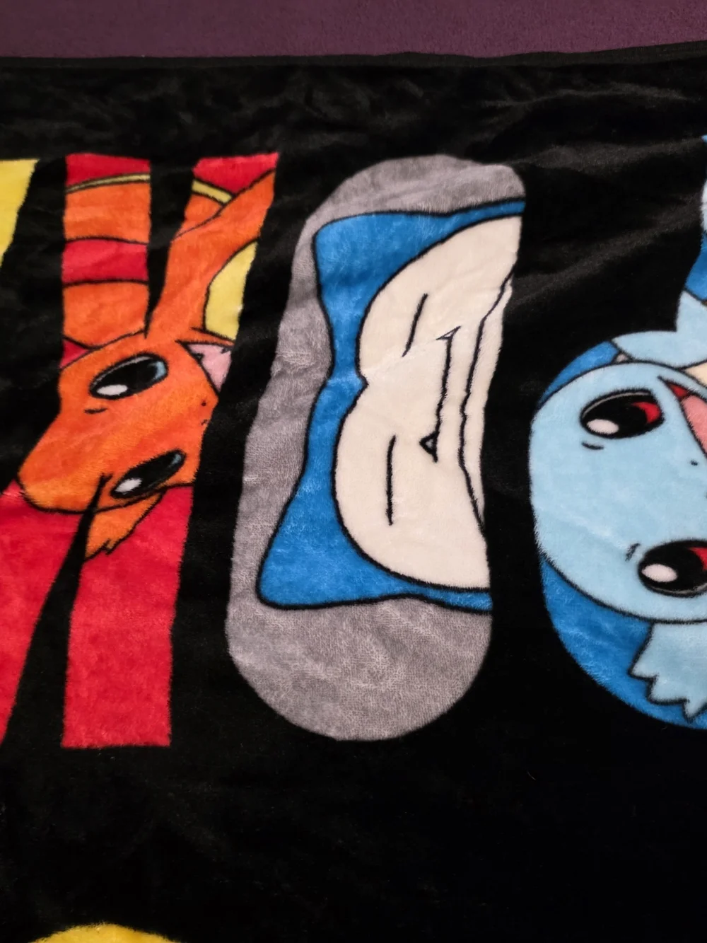 Pokémon Battle Bolt Plush Throw Blanket gengar psyduck bulbasar snorlax